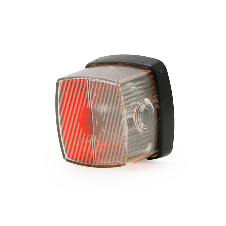 Outline marker lamp red/white 60x65mm.12V.Radex901 Red/White